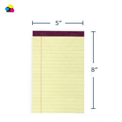 China High Quality Double Red Margin Line Ruled Canary Paper Yellow 5