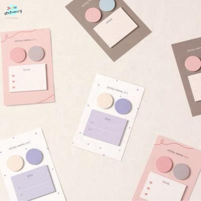 China 3colorstationery The Beautiful Self Adhesive Pastel Dot Sticky Note Great For Classroom Planners or Diaries for sale