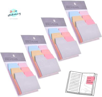 China 4 Pack Self Adhesive Index Self Stick Notes 90 Neat Notes with 6 Color and Size Take Notes for Home Office School for sale