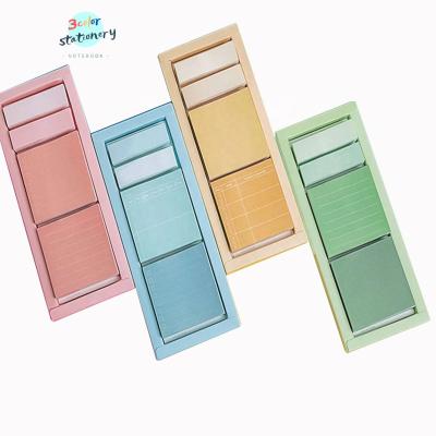 China 1box self-adhesive random sticky note color-gradient with different sizes suitable for a variety of occasions for sale