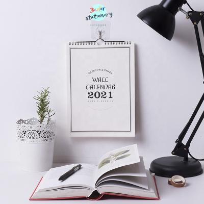 China Printed Monthly Organizer Agenda Home Office 2021 Creative Cute Coil Weekly Wall Calendar Supplies Daily Schedule Planner for sale