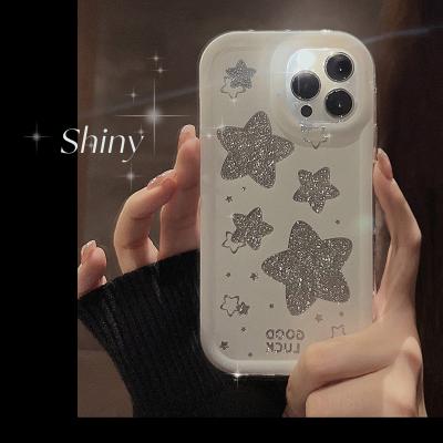 China Lovely Blingbling Cute Girl Shockproof Star Shockproof Cell Phone Case For iPhone 14 plus 14 pro 13 pro 12 11 max for sale