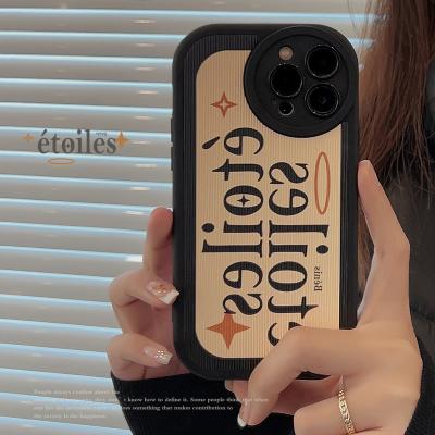 China Shockproof wholesale french style custom retro english phone skin for iphone 14 plus max max x xs 11 12 13 pro 14 pro for sale