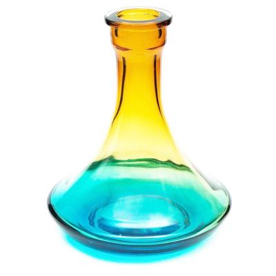 China Best selling hot shisha hookah glass colorful bottle vase for sale