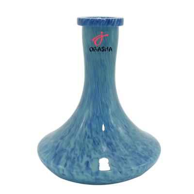 China New Design Hookah Glass Bottle Colored Shisha Glass Base Shisha Bottom Vase for sale