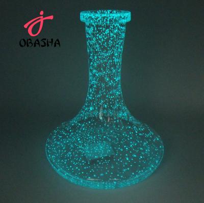 China Best Hot Sale Glass Bottle Hookah Shisha Glass Bottle Luminous Cheap Vase for sale