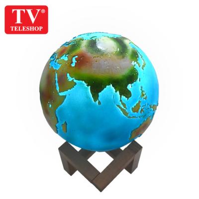 China PVC 3D Modern Modern Earth Globe LED Light Globe Light for sale