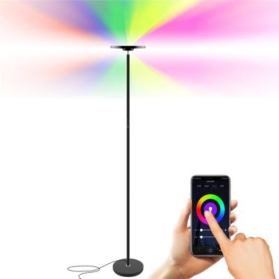 China Free Shipping Modern Ready To Ship Smart Nordic Luxury Designer Floor Lamp Corner RGB Modern Led Standing Floor Lamps for sale