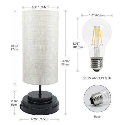 China Modern classic European hotel decoration rechargeable led table lamp for sale