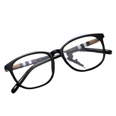 China New Popular Fashion Women Fashion Acetate Fiber Optic Frame Ultra-thin Glasses Customized Modern Design Anti for sale