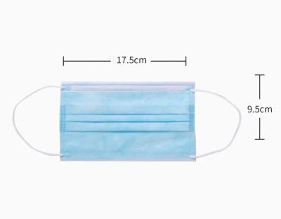 China China Stock Eco-Friendly Facemask Disposable Medical 3 Ply Earloop Mask Doctor Face Mask for sale