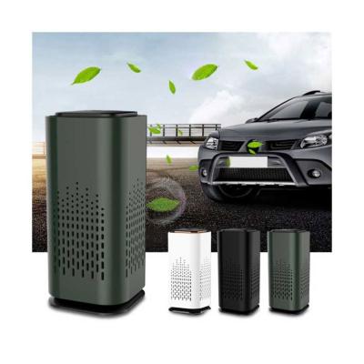 China New Arrivals UV Sterilization 2021 Portable Mini Car Fresh Pm 2.5 Purify Air Lonizer Plug In Car Air Purifier 12V for sale