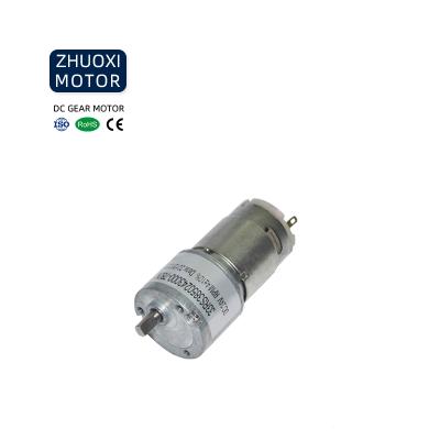 China Zhuoxi dc motor totally enclosed supplier 33 mm gear box brushed dc fan motor 12v for sale