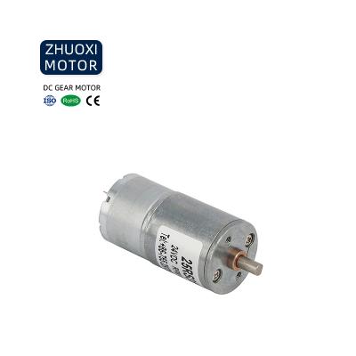 China Totally Enclosed Diameter 25 mm High Speed ​​Gearbox Rotary Gear Motor DC Electric Motor 3v 4.5v 6v for sale