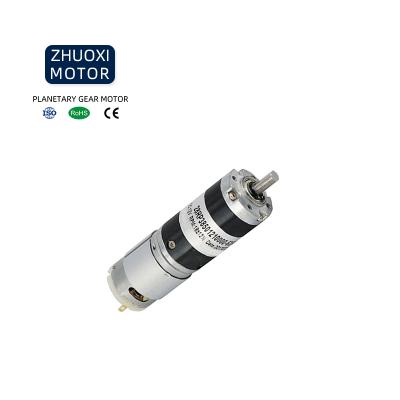 China ZHUOXI MOTOR Brush DC Motor Supplier Totally Enclosed Diameter 28 Mm Planetary Gearbox For Robot for sale