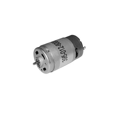 China Totally Enclosed Size 28*47mm Metal Brushed Micro DC Motor 395 For Power Tool for sale