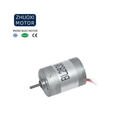 China Motor 2838 4.5v 24v 20000 Rpm Long Life High Speed ​​Long Life Totally Enclosed Diameter 28*38 Mm Small Brushless Motor 12v BLDC Fan Motor for sale