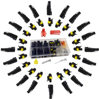 China 20 Kits Plastic 1 Pin Automotive Electrical Connectors Quick Plug Wire Connectors Waterproof Connector for sale