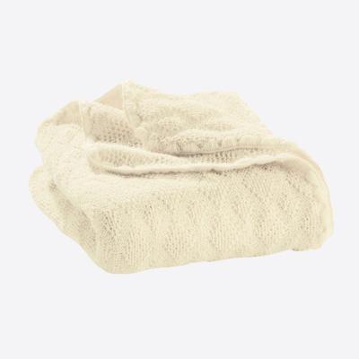 China Custom Super Soft Luxury Newborn Merino Blanket Anti Dust Mites Factory Wholesale Safety Baby Wrap Wool Knitted Baby Blanket For Newborns for sale