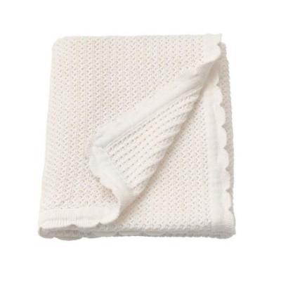 China Factory Wholesale Baby Wrap Fabrics Knitted Baby Blanket Dust Mite Organic Cotton Custom Super Soft Newborn Baby Knitted Baby Blanket for sale