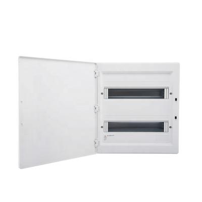 China HIPS White Powder Coated 32 Way Steel Recessed Panel Distribution Board for sale