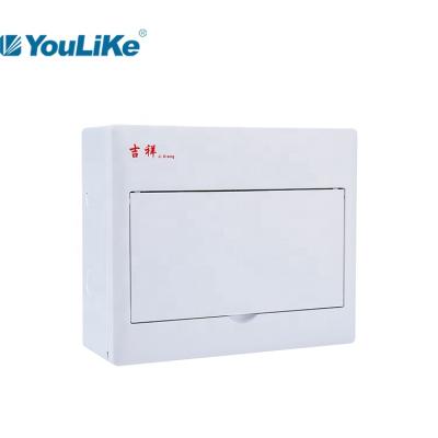 China Indoor Light Distribution YOU LIKE JX 10way PVC Types Single Phase Electrical Panel for sale