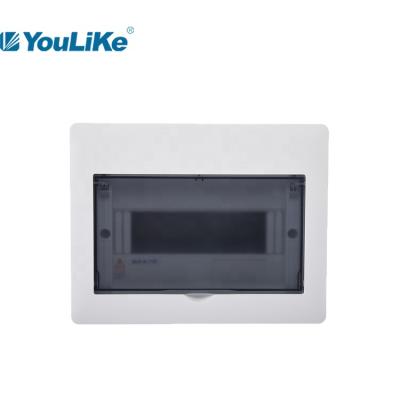 China Indoor light distribution YOU LOVE recessed sunk type mcb distribution BL 10way ac power box for sale