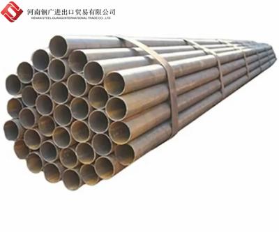 China Q235 Fluid Pipe Welded Carbon Black ERW Steel Pipe for sale