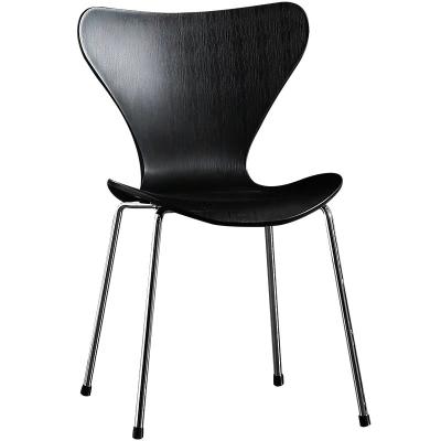 China Simple design iron luxury art light luxury chair modern stackable chair household plastic leisure plastic modern dining chair for sale