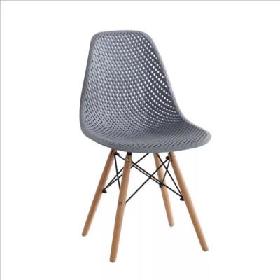 China IMS Grid Chair INS Style Household Student Adjustable Modern Simple Lazy Back Office Stool Wooden Chair (Other) Single Leg Dining Chair for sale