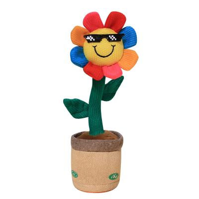 China Cotton can say flowers sing and dance plants to fill dolls 120 songs cause records repeat what you said enchanting flowers dance plush toys for sale