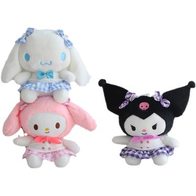 China Christmas Gift 20cm Cartoon Animation Kuromi Plush Doll Kuromi Melody Melody Devil Rag Doll Lolita Princess Dress Lovely Little Stuffed Toy for sale