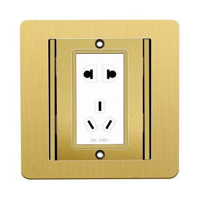 China Full flame retardant yellow aluminum concealed in the floor socket for sale