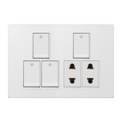 China Easy Install PC Wall Switch BOGE 1 Gang 2 Way Electric Wall Double Way Wall Lamp Switch for sale