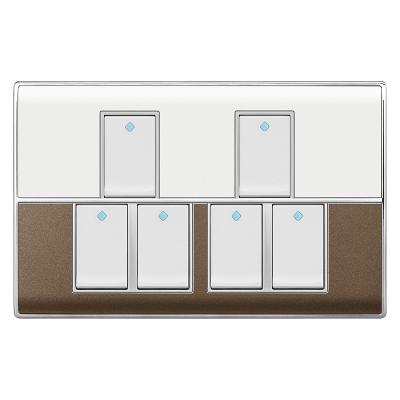 China Easy Install Professional Manufacturing Electrical Switches Rating Acrylic Custom Wall Outlet for sale