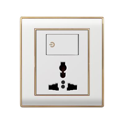 China Easy Install Latest Hot Selling Acrylic Custom Logo High Quality Wall Outlet Switches for sale