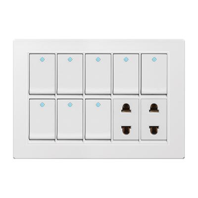 China New Designed Joint Mechanical Electrical Light Switch And Security Wall Socket for sale