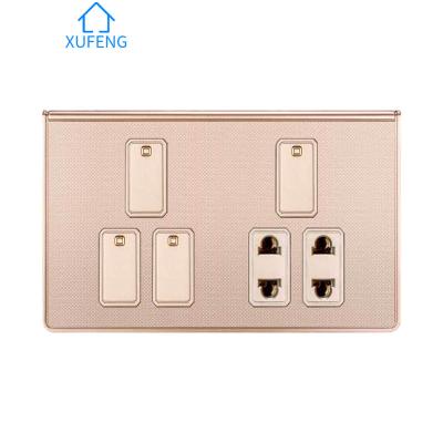 China Security 2021 Luxury Wall Outlet 4 Strip 2 Socket Switches And Lifetime Home Series Switch And Socket Now for sale