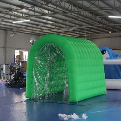 China Oxford Or PVC Tarpaulin Sterilize Tent Welcome To Return Labor To Use Green Color Inflatable Transparent Tent for sale