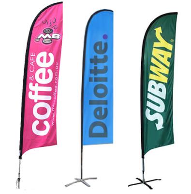 China Cheap Advertising Printing Beach Flags FLYING Polyester Feather Flags Banners Business Flags for sale