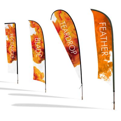 China Good Quality FLYING 5m Flag Banner Stand Flag Beach Banner With Beach Flag Pole Hardware for sale