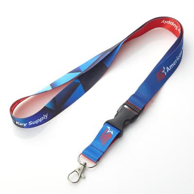 China Custom Eco-friendy Logo Lanyard With Hook Polyester Event ID Card Holder for sale