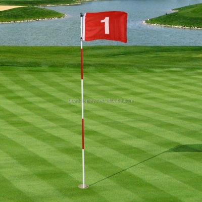 China Outdoor Event FLYING Mini Golf Flag With Golf Logo Printing Different Number Flag for sale