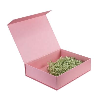 China Cheap Pink Gift Box Flip Magnetic Box Recyclable Cardboard Gift Boxes Gift Wrapping Cardboard Gift Box for sale