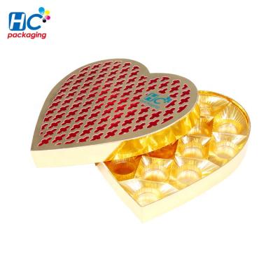 China Biodegradable Custom Wholesale Luxury Heart Chocolate Shaped Gift Boxes For Wedding Candy for sale