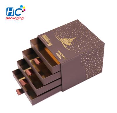 China Luxury HC Biodegradable Packaging Chocolate Box Gift Packaging Box With Drawer for sale