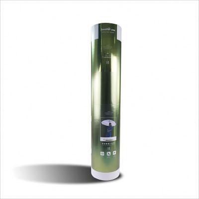 China New Recyclable Custom Elegant Green Cylinder Box Rose Wide White Paper Cylinder Thin Tube Cylinder Box for sale