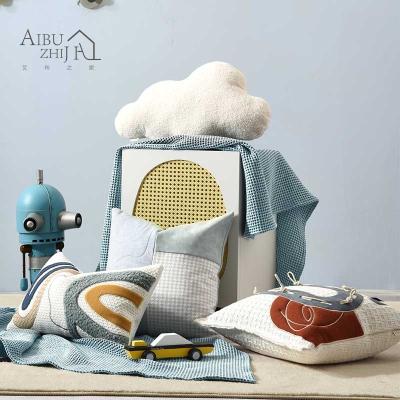 China AIBUZHIJIA Design Anti-Static Original Home Decor Cushion Cover Sofa Chair Bedroom Living Room Decorative Tile Covers for sale