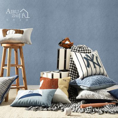 China AIBUZHIJIA Anti-Static Modern Abstract Design Cushion Cover Home Hotel Sofa Chair Decorative Throw Pillow Covers For Couch Chair for sale