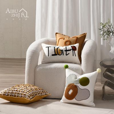 China Original Designer AIBUZHIJIA Cartoon Pillow Case Luxury Cushion Cover Anti-static Home Decorative Sofa Bed Car Throw Pillow Covers for sale